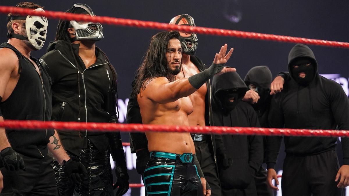 Mustafa Ali and Retribution. Photo courtesy of WWE.com