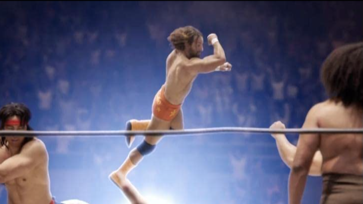 Kevin Makely has a savagely good time portraying Macho Man in ‘Young Rock’