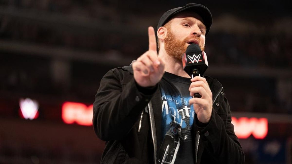 Sami Zayn on WWE television in January 2022. WWE photo