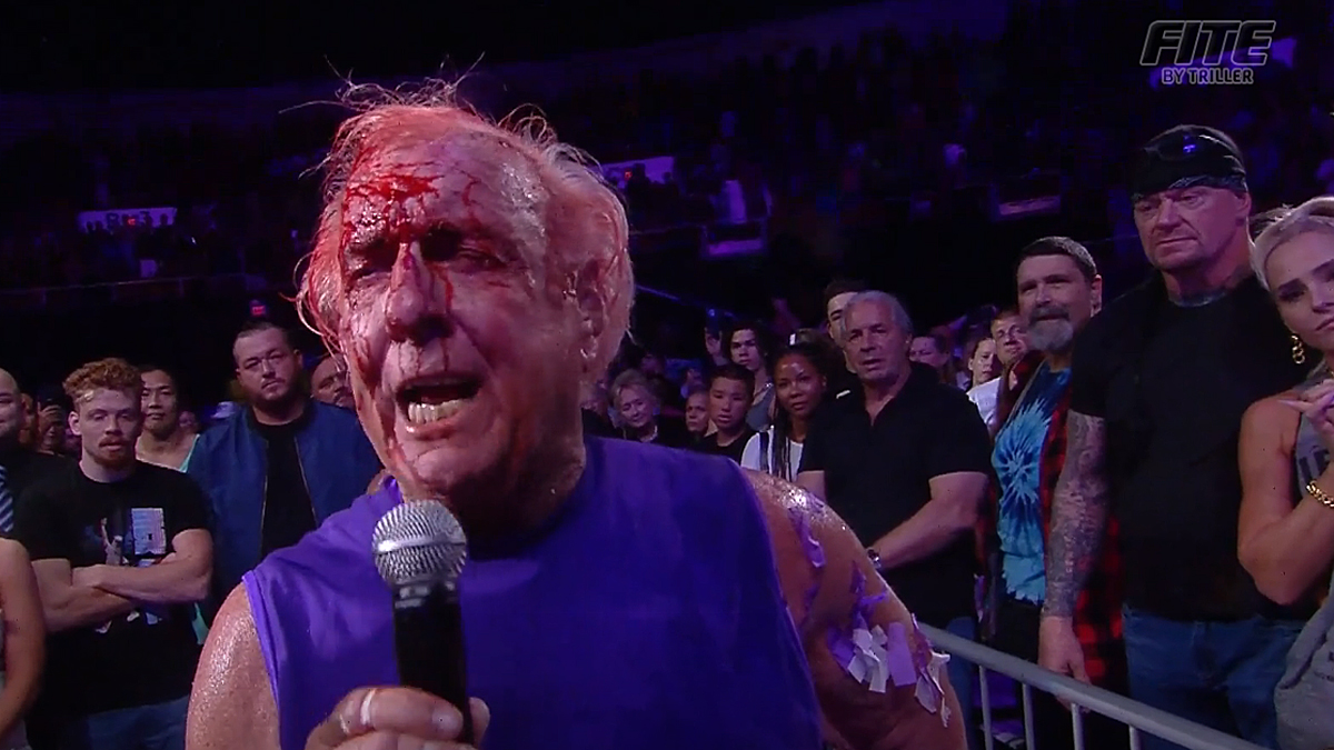 Flair says thanks and farewell in final match