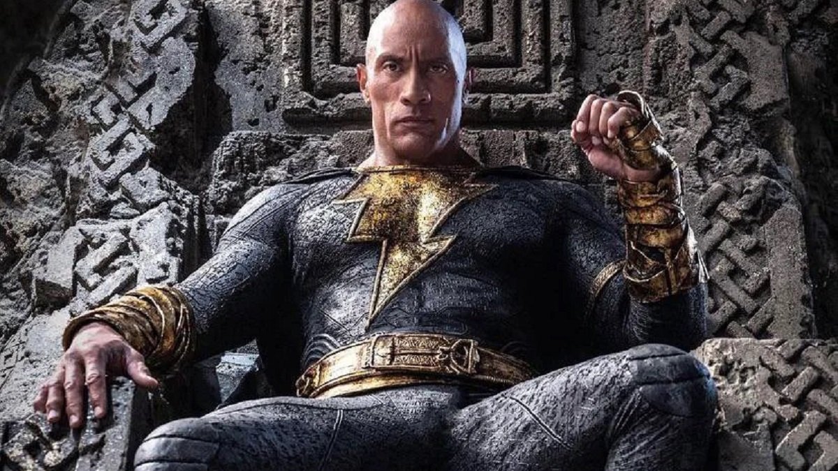 The Rock as Black Adam.