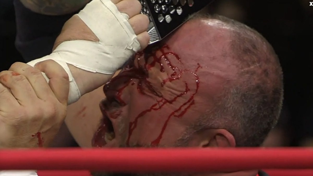 Bully Ray gets bloody and ices NHL hockey legend at Sacrifice