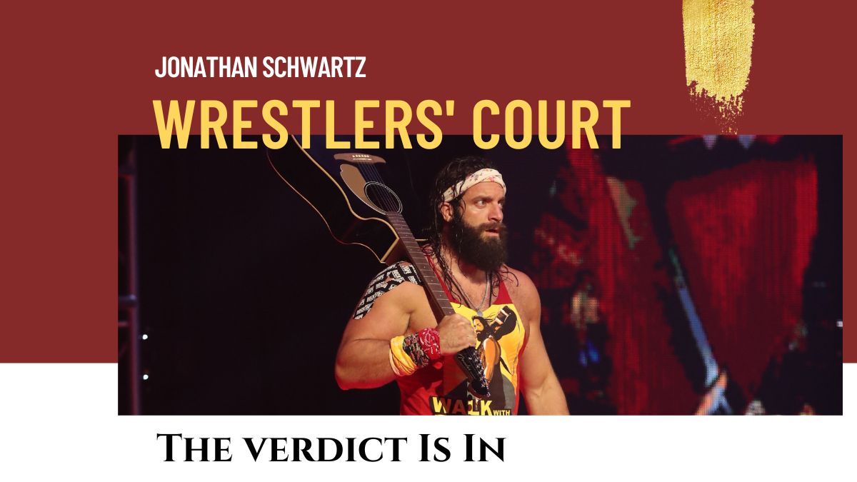 Elias at WrestleMania 36. WWE photo