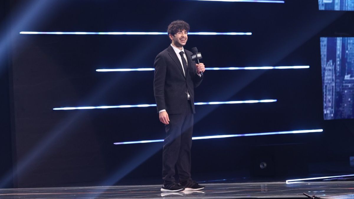Tony Khan prior to AEW Dynamite Grand Slam, on Wednesday, September 20, 2023, at Arthur Ashe Stadium in Queens, NY. Photos by George Tahinos, https://georgetahinos.smugmug.com