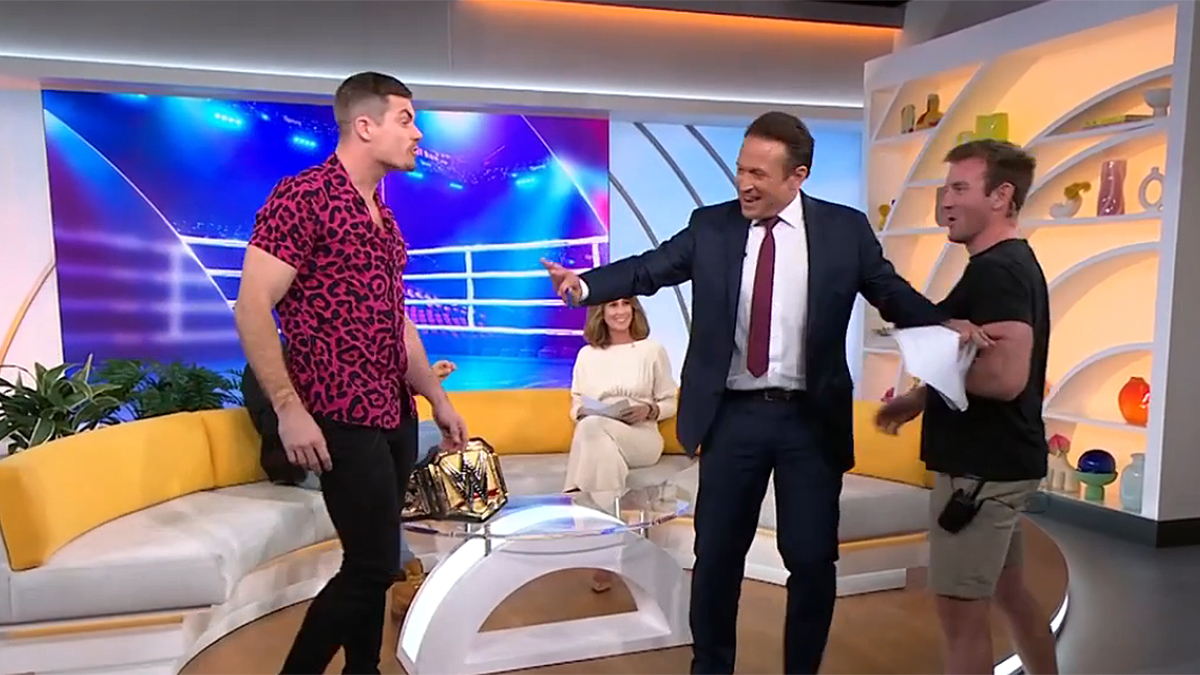 Grayson Waller in Australia on TV