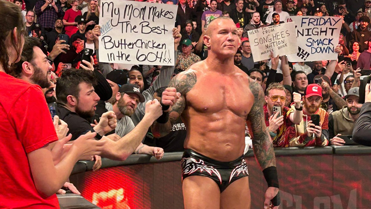 Randy Orton at WWE Friday Night Smackdown at the Rogers Arena in Vancouver, BC, on January 5, 2024. Photo by Ben Lypka