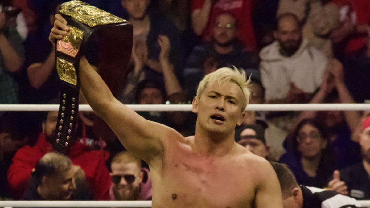 New AEW Continental champion Kazuchika Okada at AEW Dynamite on Wednesday, March 20, 2024, at Coca-Cola Coliseum in Toronto, Ontario. Photo by Steve Argintaru, Twitter/Instagram: @stevetsn