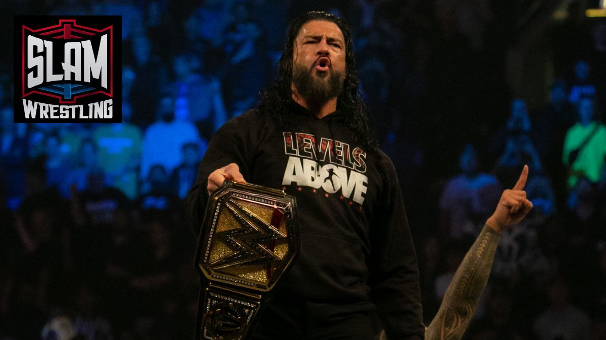 Universal Champion Roman Reigns at WWE Friday Night Smackdown at the Rogers Arena in Vancouver, BC, on January 5, 2024. Photo by Josh Ruckstuhl, @IG: joshruckstuhlphotography