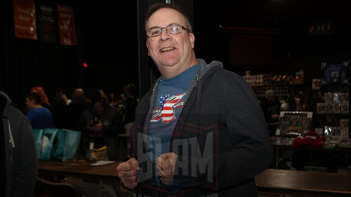 TOP PHOTO: Kevin Kelly at the Icons of Wrestling Convention & Fanfest on Saturday, December 17, 2022, at the 2300 Arena, in Philadelphia, PA. Photo by George Tahinos, Slam Wrestling, https://georgetahinos.smugmug.com