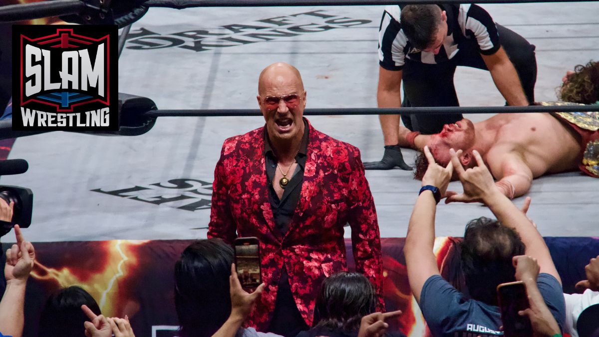 IWGP United States Heavyweight Championship: Kenny Omega (C) Vs. Will Ospreay (with Don Callis) at AEW-NJPW Forbidden Door at the Scotiabank Arena in Toronto, Ontario, on Sunday, June 25, 2023. Photo by Steve Argintaru, Twitter: @stevetsn Instagram: @stevetsn