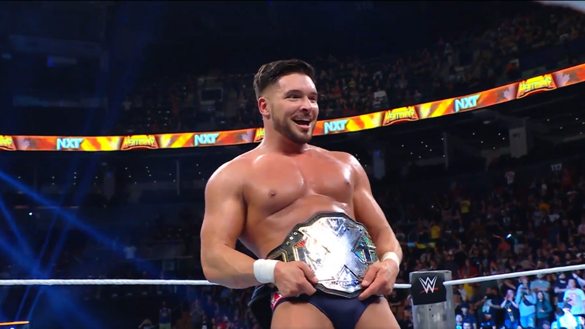 New NXT champion Ethan Page at NXT Heatwave on Sunday, July 7, 2024, at Scotiabank Arena in Toronto.