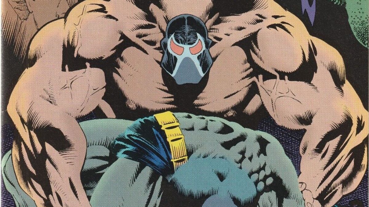Bane breaking Batman