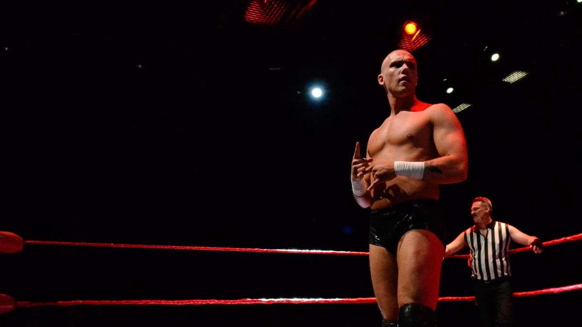 Travis Williams waits for his match.