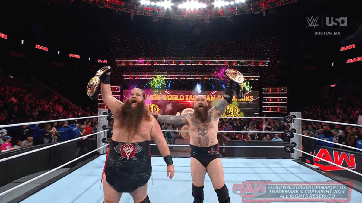 The War Raiders win the tag titles