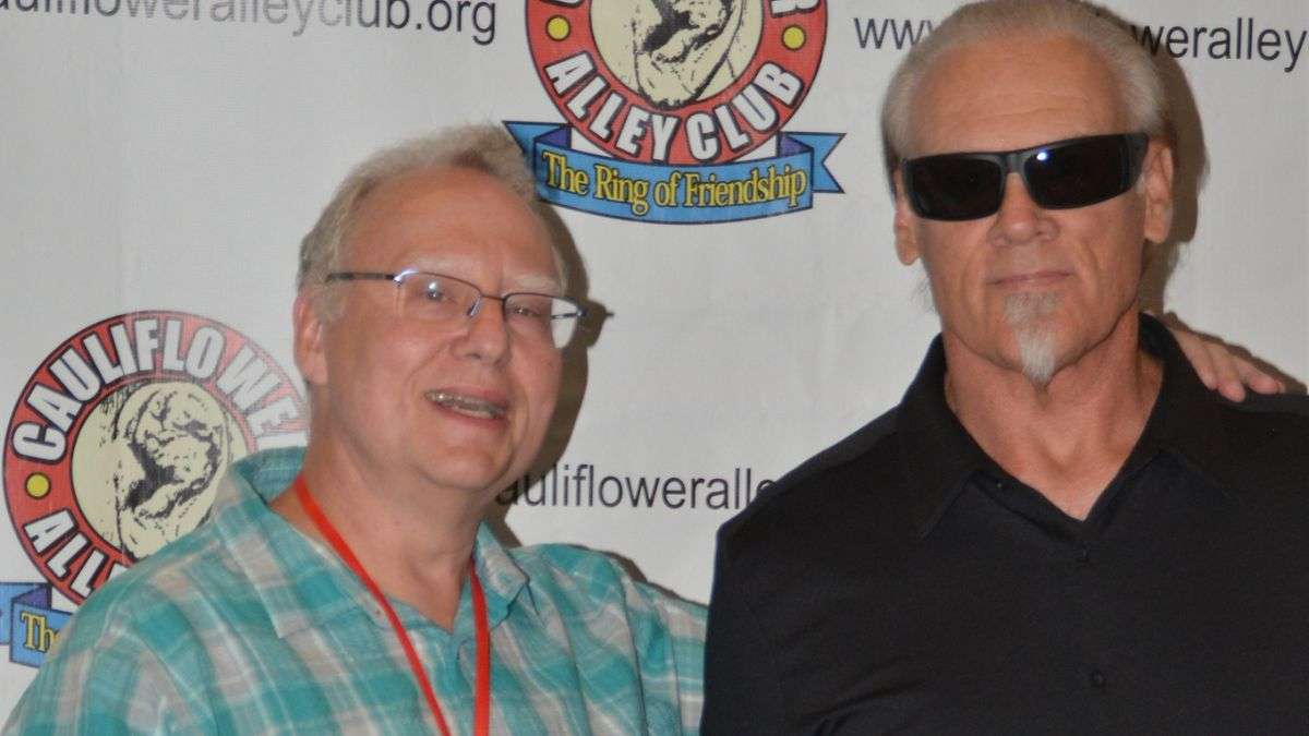 Ron Hutchison and Sting at the 2024 Cauliflower Alley Club reunion. Facebook photo