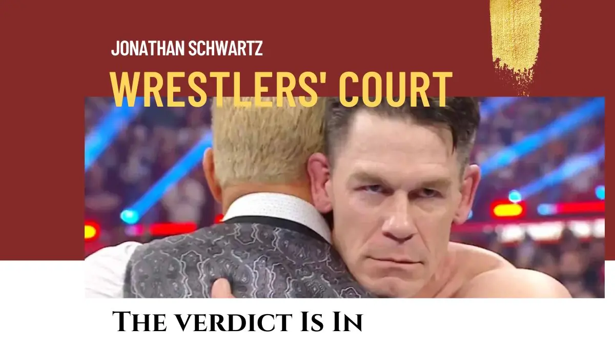 John Cena at Elimination Chamber on March 1, 2025. WWE photo