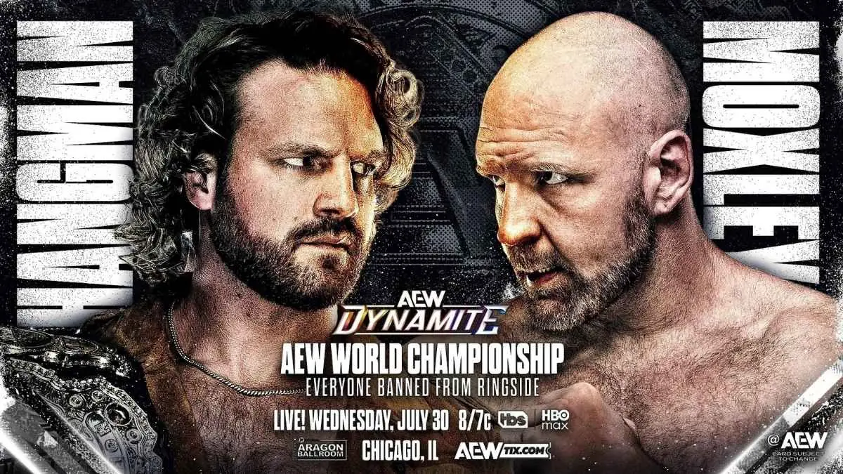 AEW Men's Title rematch Page (c) vs. Moxley. July 30th in Chicago, IL.