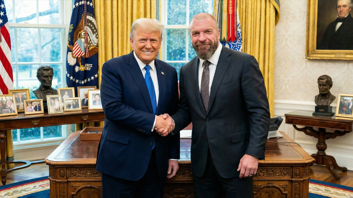 Triple H Meets With President Donald Trump At The White House