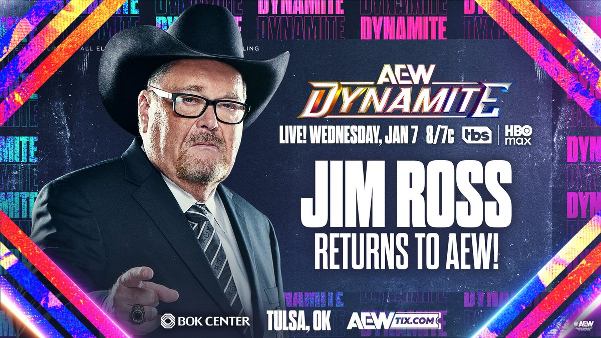 Jim Ross returns to AEW Dynamite.