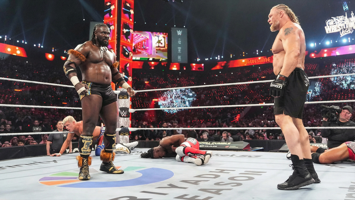 Oba Femi Says Brock Lesnar Royal Rumble Moment Was Just The Start