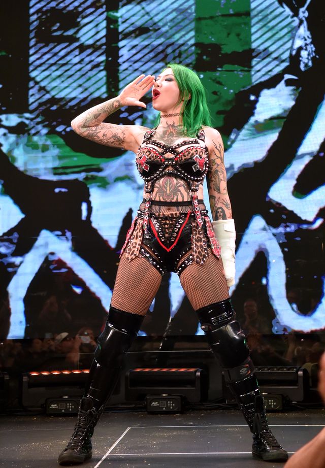 Shotzi interacts with the crowd as she enters the ring. Photo courtesy of MLW.