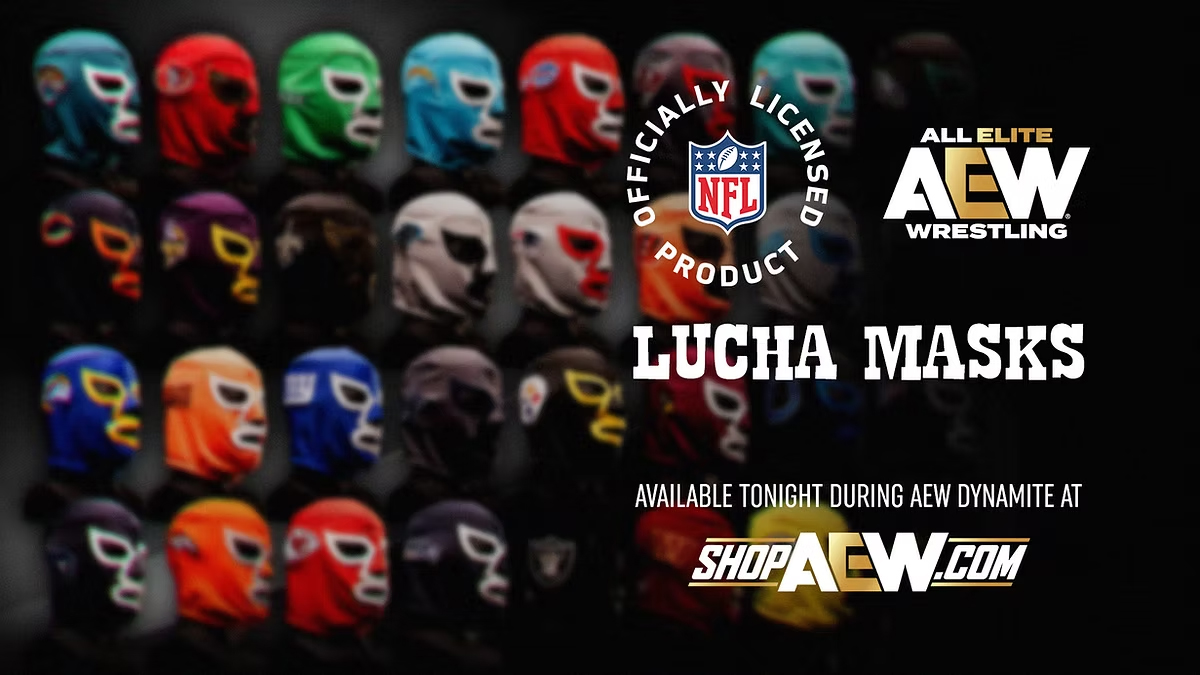AEW Expands NFL Mask Promotion With Bar Chain Partnership