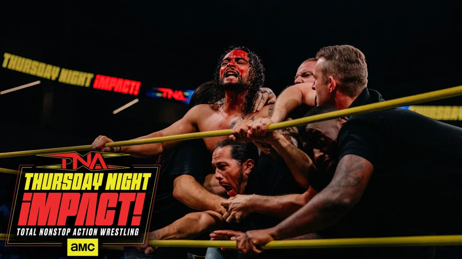 TNA Impact June 26 Cover featuring a bloody Mike Santana