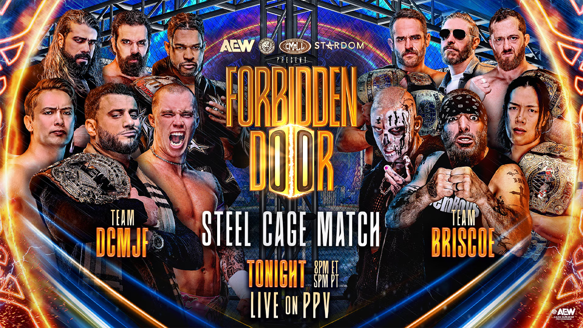 AEW Forbidden Door Sees Shocking Turn During 12-Man Steel Cage Match