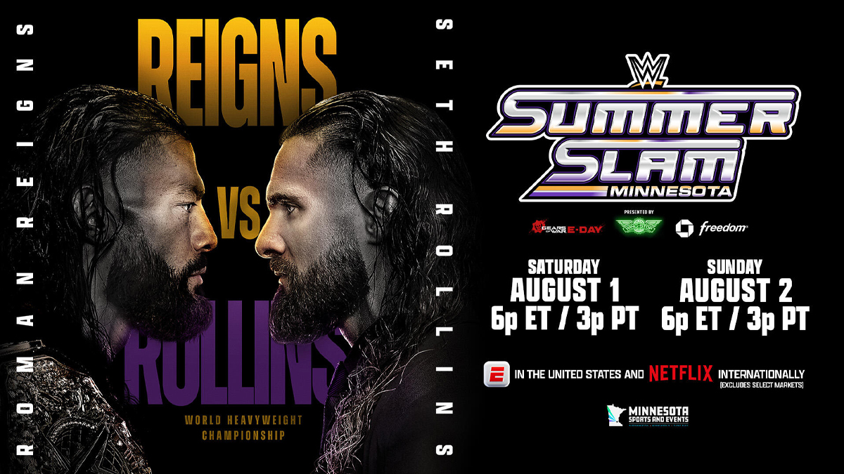 Roman Reigns And Seth Rollins Set For World Title Clash At WWE SummerSlam